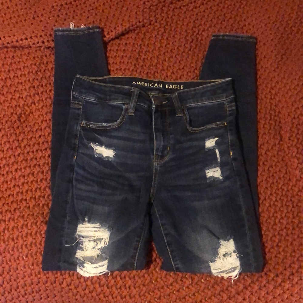american eagle ne(x)t level stretch high rise jegging size 4